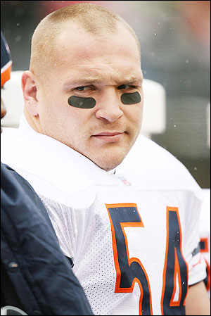 Brian Urlacher. Not my cup of tea, but other ladies like him.
